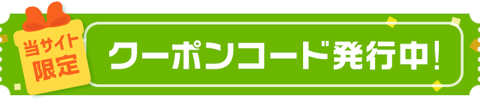 当サイト限定！クーポンコード発行中