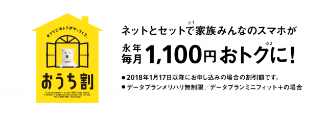 ソフトバンク光のおうち割光セット