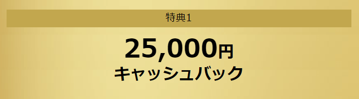NURO光 for マンション　申込み特典1.25,000円キャッシュバック