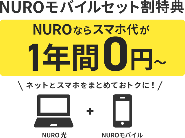 NUROモバイルのセット割