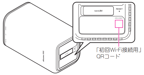 home 5G HR01 初回Wi-Fi接続用QRコード