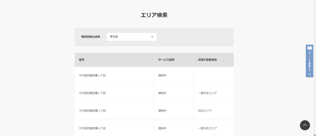 ソフトバンクエアーの5Gエリアの確認②