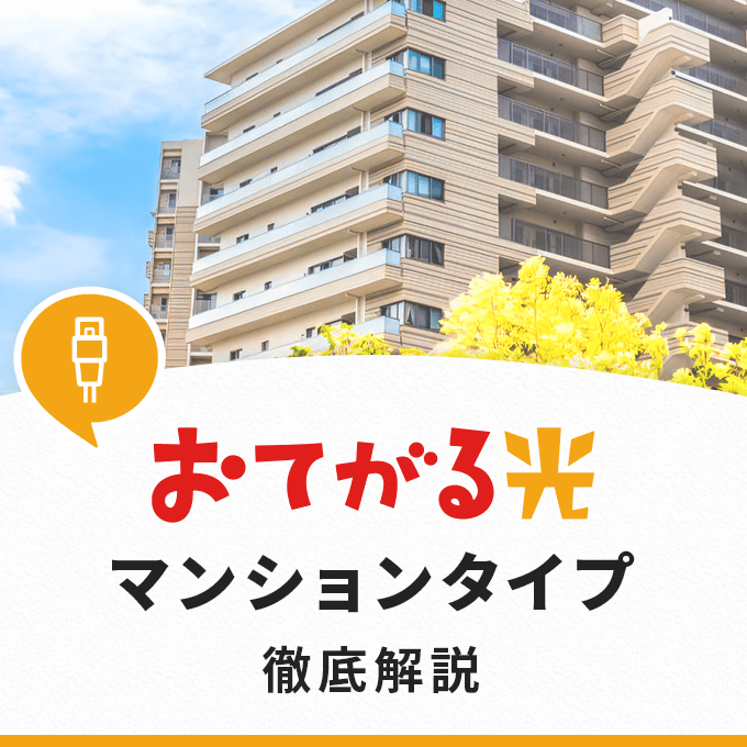 おてがる光のマンションタイプを徹底解説