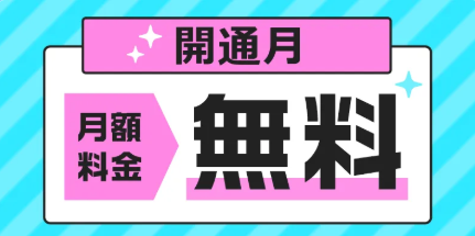 ピカラ光キャンペーン　初月の月額料金無料