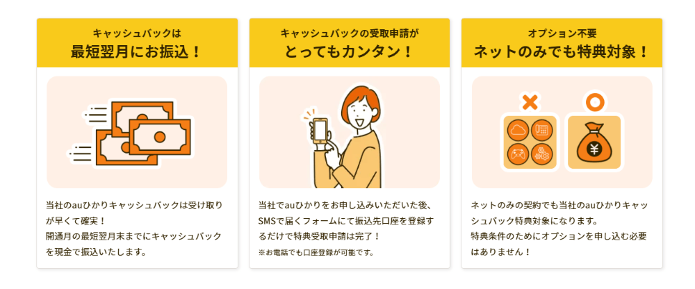 auひかり×ヒカリアルのおすすめポイント