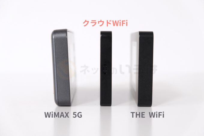 クラウドWiFiの厚さ比較