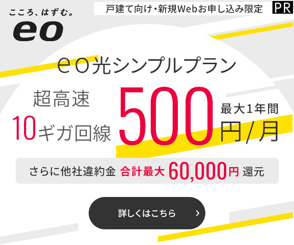 eo光のシンプルプランの月額料金