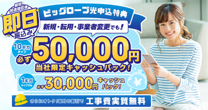 ビッグローブ光の正規代理店ビッグローブ光