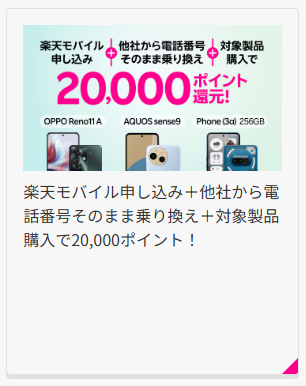 android20,000ポイント還元キャンペーン