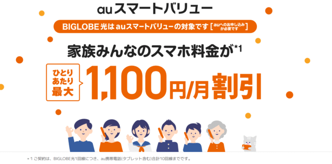 ビッグローブ光 auスマートバリュー