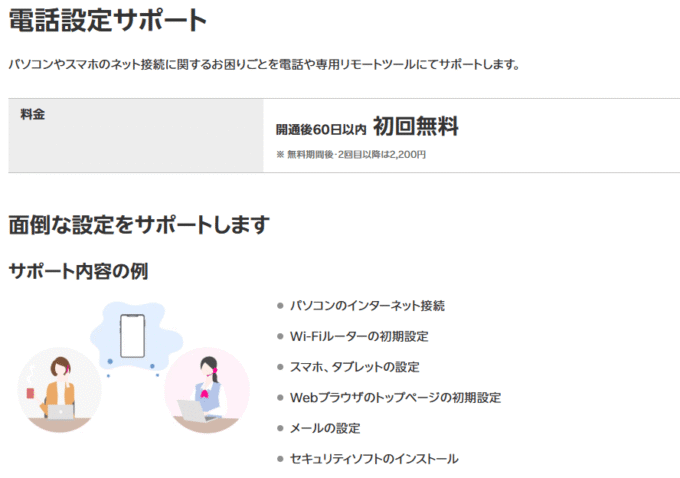 楽天ひかり　電話設定サポート