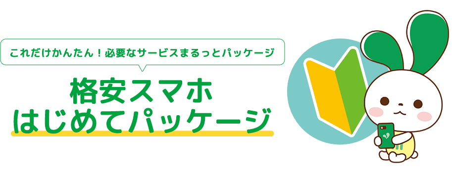 格安スマホ はじめてパッケージ